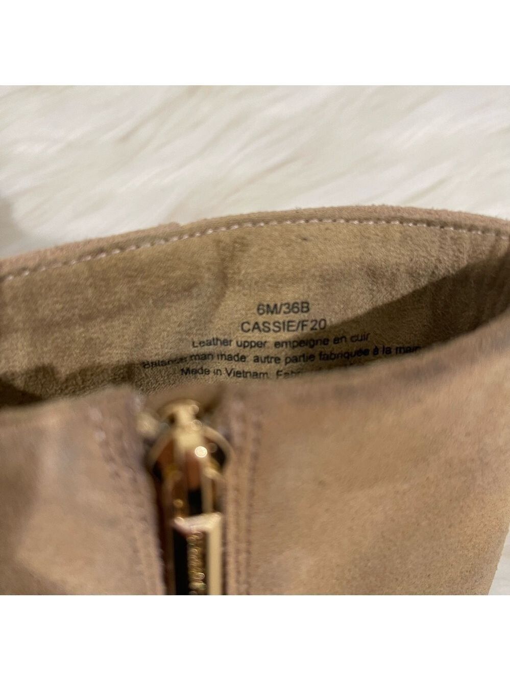 Women’s Karl Lagerfeld Cassie Tan Suede Leather Boots 6 US! - Picture 8 of 10